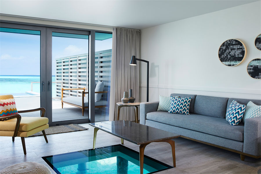 艾美 - 双卧水上泳池别墅 图片4 - Le Meridien Maldives Resort & Spa Two-Bedroom Overwater Villa with Pool Photo 4