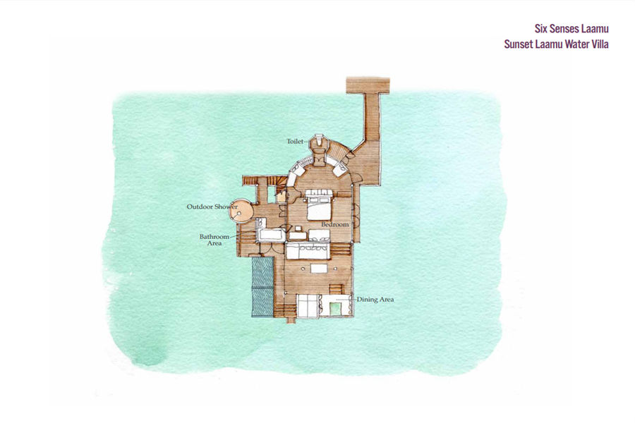 六善拉姆 - 日落拉姆水上别墅 图片4 - Six Senses Latitude Laamu Sunset Laamu Water Villa Photo 4