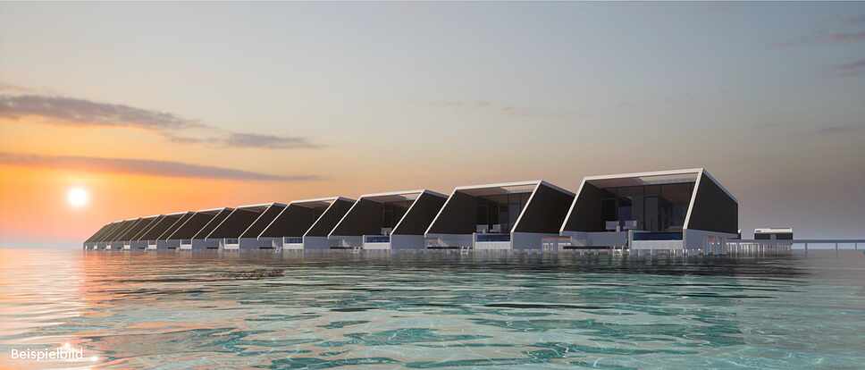 鲁滨逊 - 珊瑚水上泳池别墅（新建）图片3 - Robinson Club Maldives Exclusive Reef Water Villa Pool Photo 3