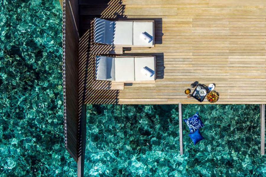 瑞吉 - 全海景瑞吉水上泳池套房图片2 - The St. Regis Maldives Vommuli Resort Panoramic Overwater St. Regis Suite with Pool Photo 2