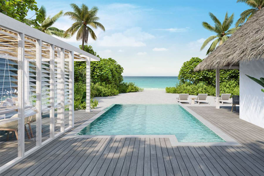 六善肯尼呼拉 - 两卧沙滩泳池别墅图片2 - Six Senses Kanuhura Two Bedroom Beach Villa With Pool Photo 2