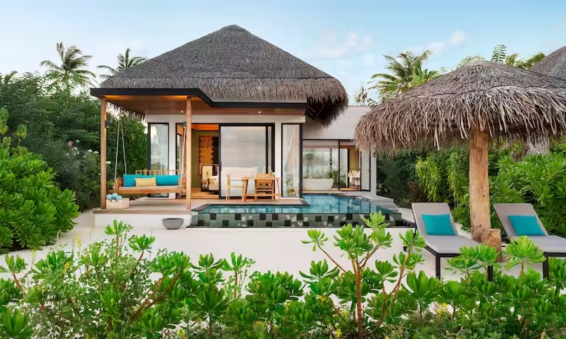 希尔顿阿明吉利 - 单卧沙滩泳池别墅图片1 - Hilton Maldives Amingiri Resort & SPA 1 Bedroom Beach Pool Villa Photo 1