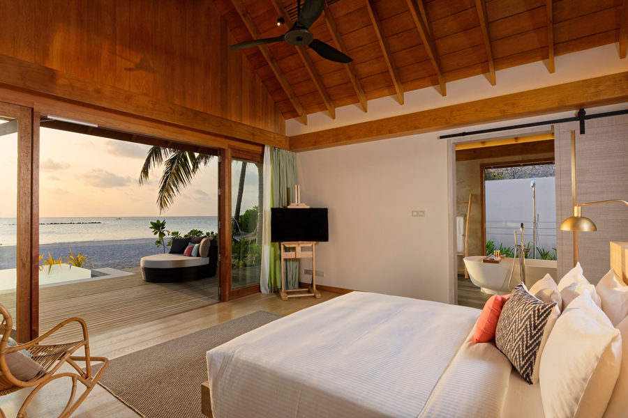 翡翠法鲁富士 - 家庭沙滩泳池别墅（双卧）图片1 - Emerald Faarufushi Resort & Spa Family Beach Villa with Pool Photo 1