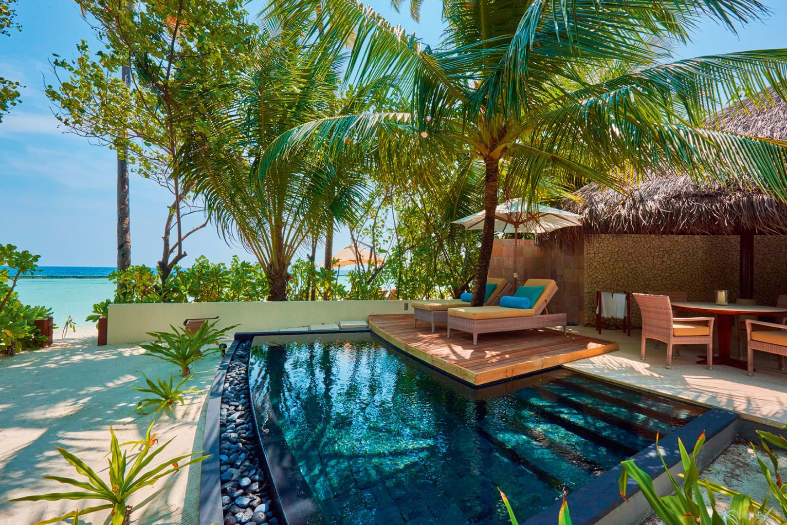 哈拉薇利 - 沙滩泳池别墅 图片1 - Constance Halaveli Resort Maldives Beach Villa with pool Photo 1