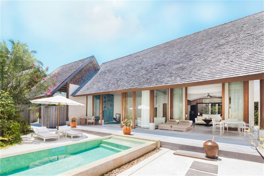 港丽 - 三卧沙滩泳池套房 图片1 - Conrad Maldives Rangali lsland Three Bedroom Beach Suite With Pool Photo 1