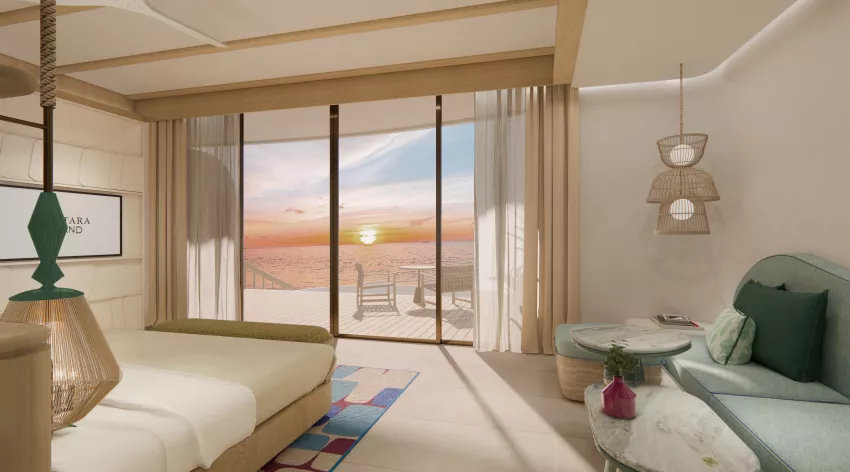盛泰乐中央至尊 - 单卧日落水上泳池别墅图片1 - Centara Grand Lagoon One-Bedroom Sunset Overwater Pool Villa Photo 1
