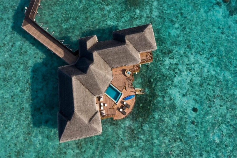 芙花芬 - 双卧室海洋泳池阁图片1 -  Huvafen Fushi Spa Resort Maldives Two-Bedroom Ocaen Pavilion With Pool Photo 1