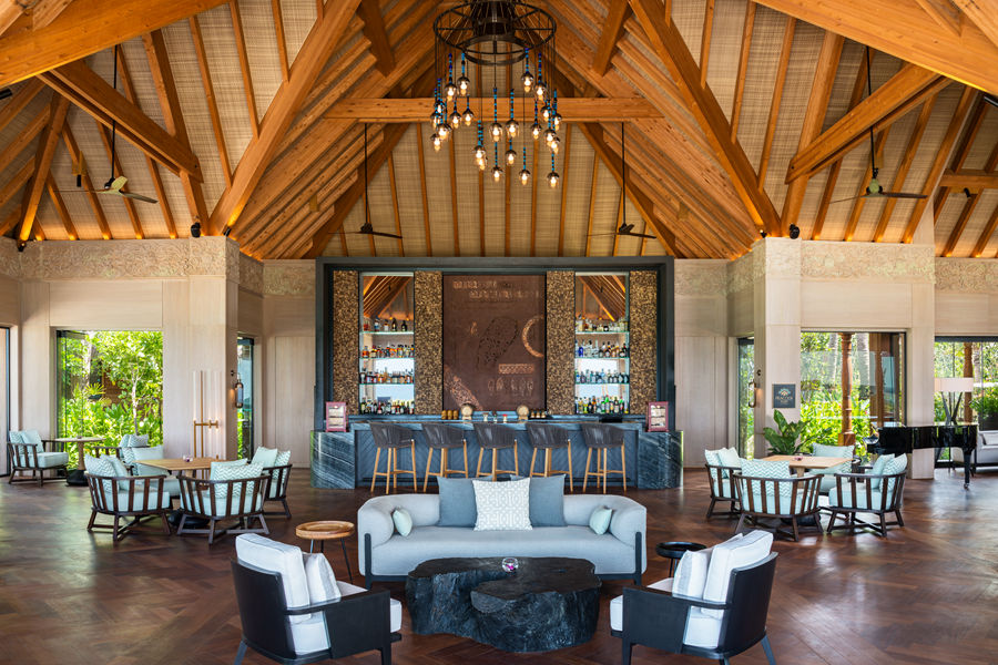 华尔道夫 - 孔雀巷休息室图片1 - Waldorf Astoria Maldives Ithaafushi  Peacock Alley Photo 1