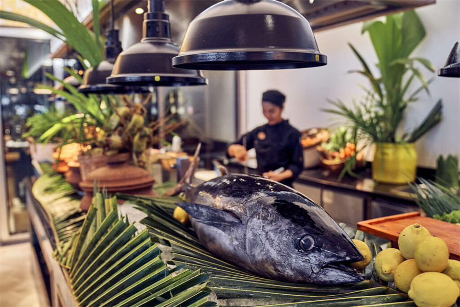 菲诺芙 - 厨房主餐厅图片4 - Seaside Finolhu Baa Atoll Beach Kitchen Photo 4