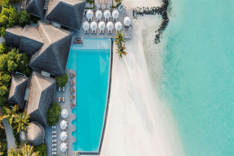瑰宝 - 中心泳池吧图片1 - Heritance Aarah Maldives Luxury Resort Bandhi Bar Photo 1