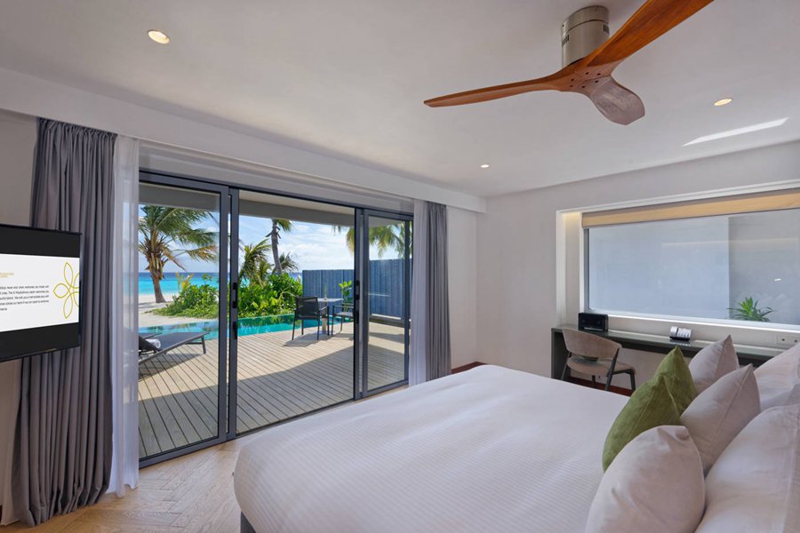 奥瑞格马富士瓦鲁 - 双卧沙滩泳池别墅图片4 - Outrigger Maldives Maafushivaru Resort Two Bedroom Beach Villa with Private Pool Photo 4