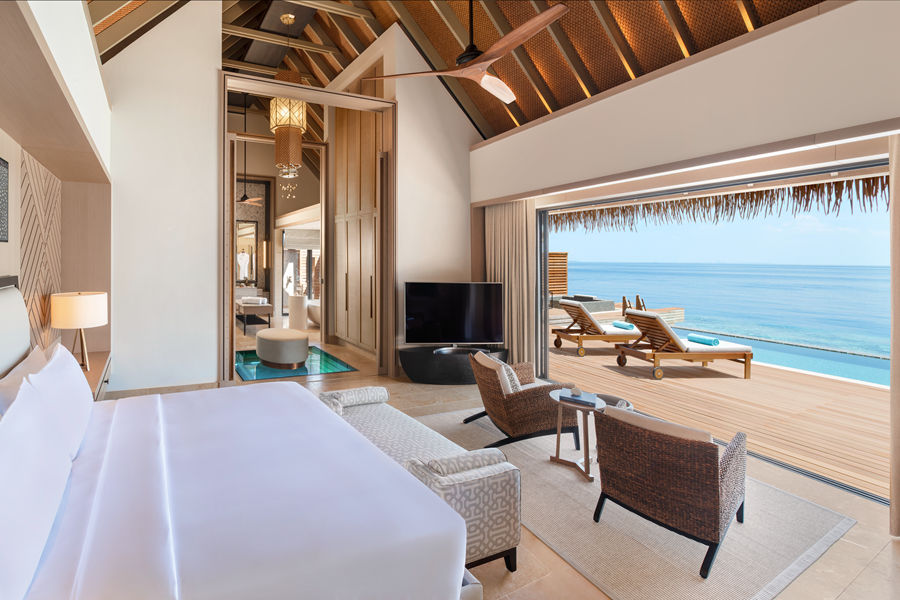 华尔道夫 - 三卧水上泳池别墅图片4 - Waldorf Astoria Maldives Ithaafushi  Three Bedroom Overwater Villa with Pool Photo 4