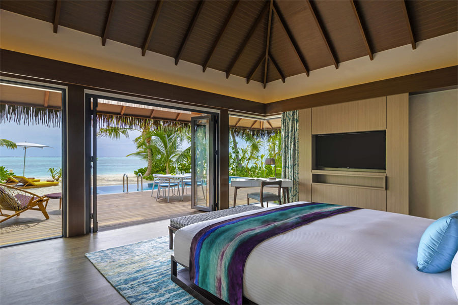 铂尔曼  - 家庭沙滩泳池别墅图片1 - Pullman Maldives Maamutaa Resort Family Pool Villa Photo 1