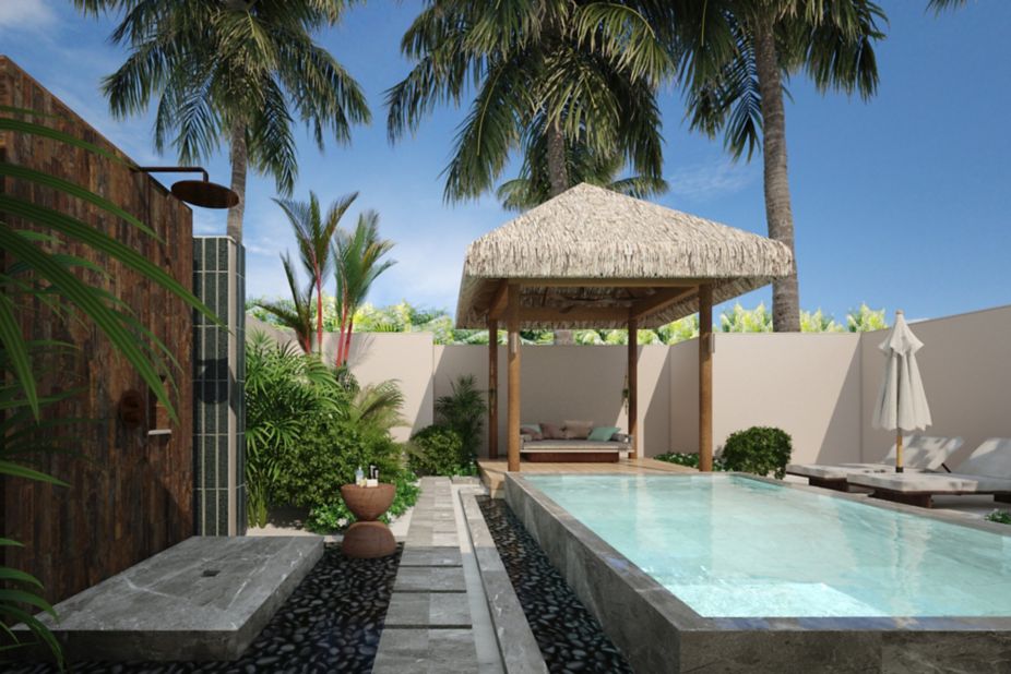 JW 万豪卡夫 - 单卧海滩泳池别墅图片2 - JW Marriott Maldives Kaafu Atoll Island Resort One Bedroom Beach Pool Photo 2