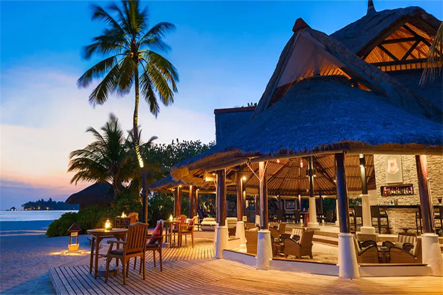瓦宾法鲁 - 露天酒吧图片2 - Banyan Tree Vabbinfaru Naiboli Bar Photo 2
