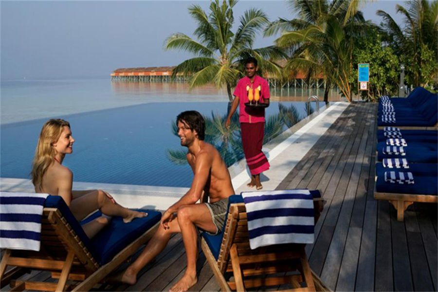 维拉蔓豪 - 日落酒吧图片2 - Vilamendhoo Island Resort  Sunset Bar Photo 2