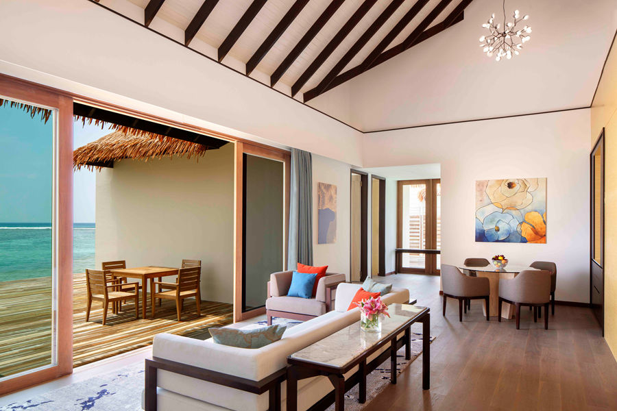 丽笙 - 三卧水上泳池别墅（泄湖景观/日落景观）图片2 - Radisson Blu Resort Maldives Overwater Villa -3 Bedrooms-Pool&Lagoon View/Sunset View Photo 2