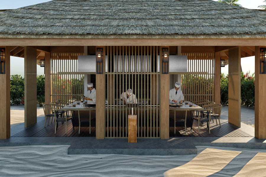 翡翠法鲁富士 - 亚洲日式铁板烧图片1 - Emerald Faarufushi Resort & Spa Le Asiatique and Teppanyaki Grill Photo 1
