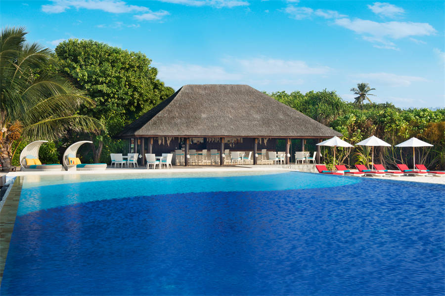 JA玛娜法鲁岛 - 无边泳池酒吧图片1 - JA Manafaru Infinity Pool & Bar Photo 1