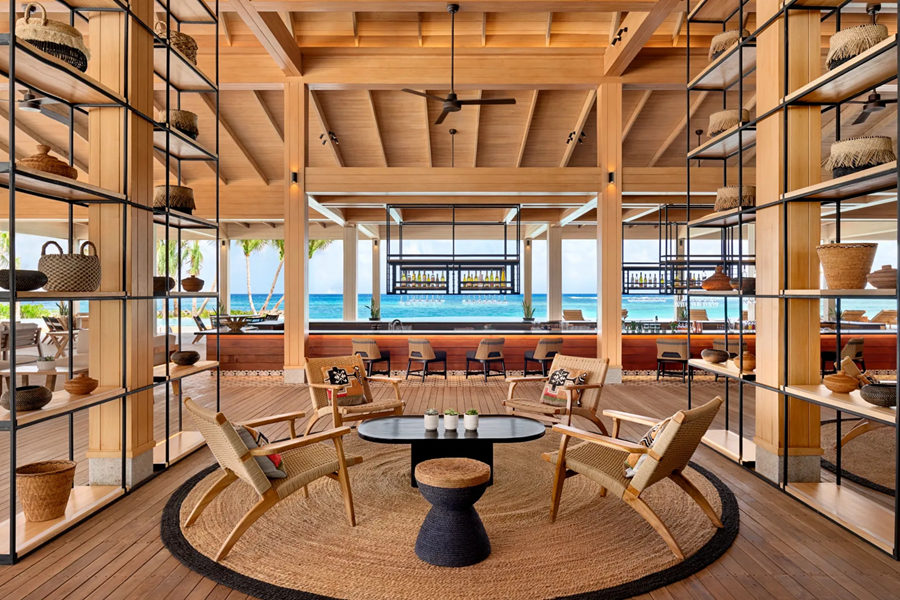 希尔顿阿明吉利 - 泳池酒吧图片1 - Hilton Maldives Amingiri Resort & SPA Aura Pool Bar & Cocktail Lab Photo 1