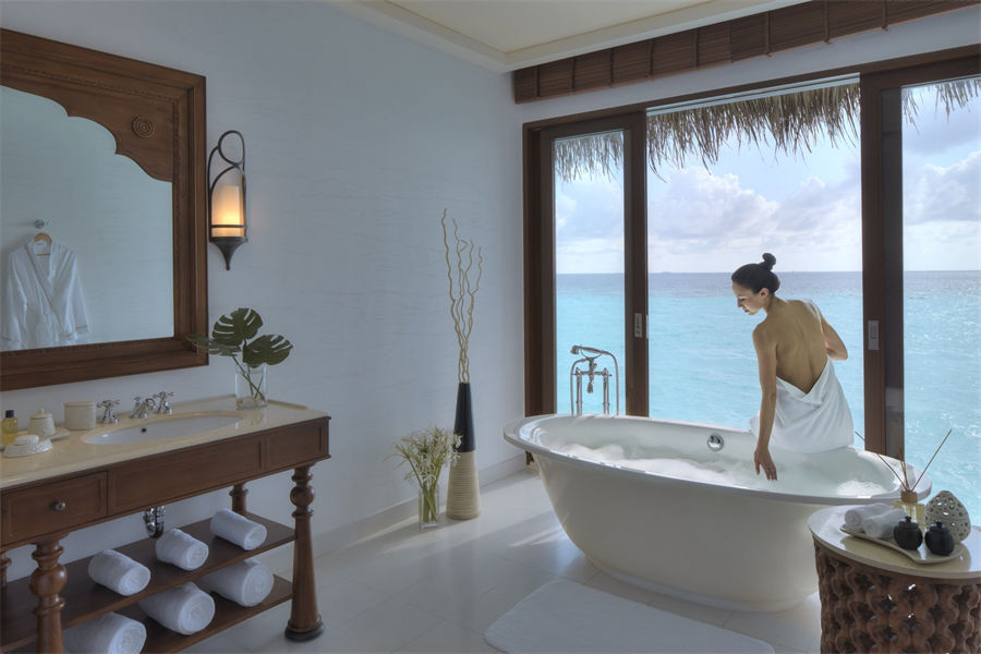瑞喜敦F - 双卧水上泳池别墅图片4 - The Residence Maldives Falhumaafushi Two Bedroom Water Pool Villa Photo 4