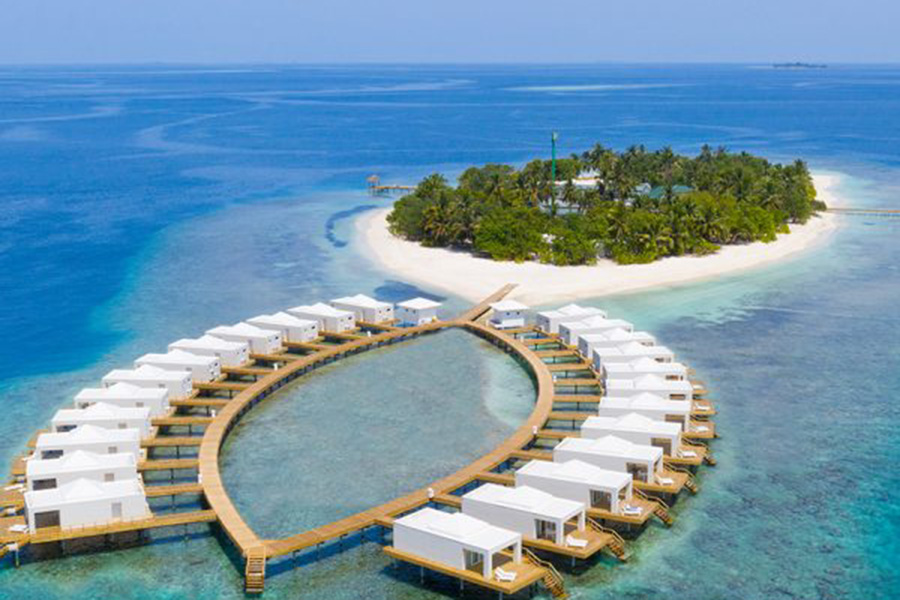 桑迪斯巴塔拉马尔代夫度假村全景 - sandies bathala Maldives Resort