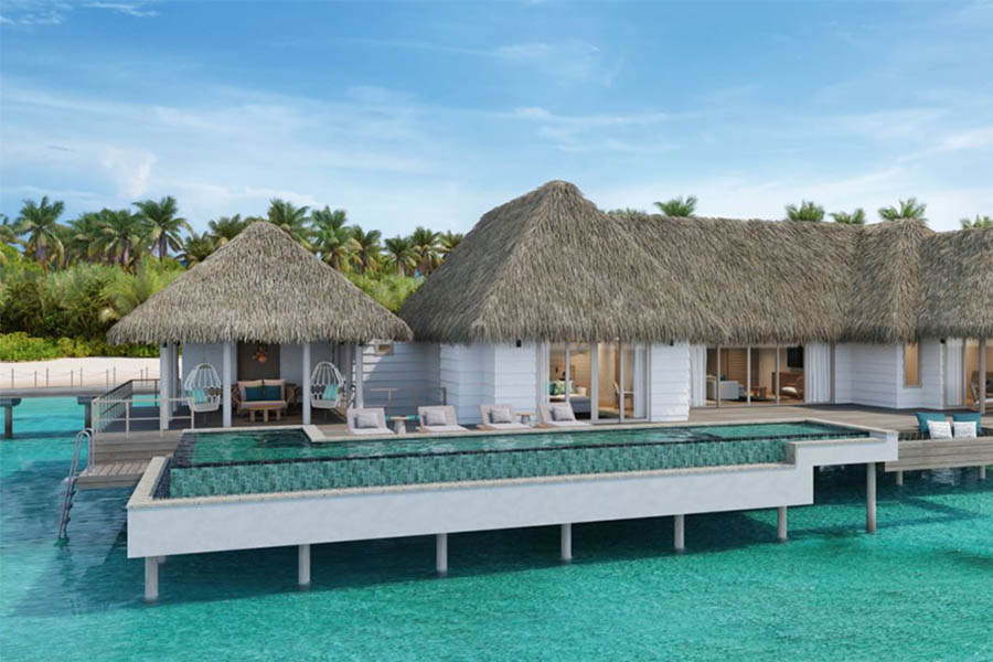 六善肯尼呼拉 - 两卧水上泳池别墅 图片1 - Six Senses Kanuhura Two Bedroom Water Villa With Pool Photo 1
