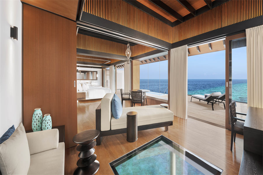 威斯汀 - 水上泳池别墅 图片4 - The Westin Maldives Miriandhoo Resort Over  water Villa Pool Photo 4