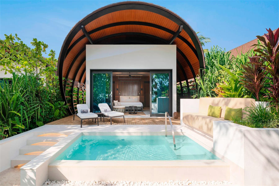 威斯汀 - 沙滩泳池别墅(大床)图片1 - The Westin Maldives Miriandhoo Resort Beach Villa Pool Photo 1