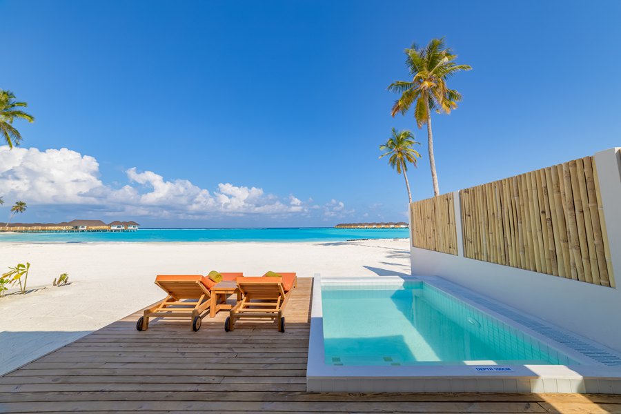 双鱼 - 高级沙滩泳池别墅图片3 - Sun Siyam Olhuveli Grand Beach Villa with Pool Photo 3