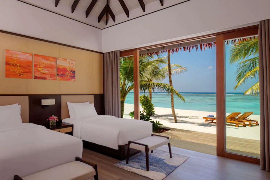 丽笙 - 双卧沙滩泳池套房（日落景观）图片3 - Radisson Blu Resort Maldives Beach Villa-2 Bedrooms-Pool& Sunset View Photo 3