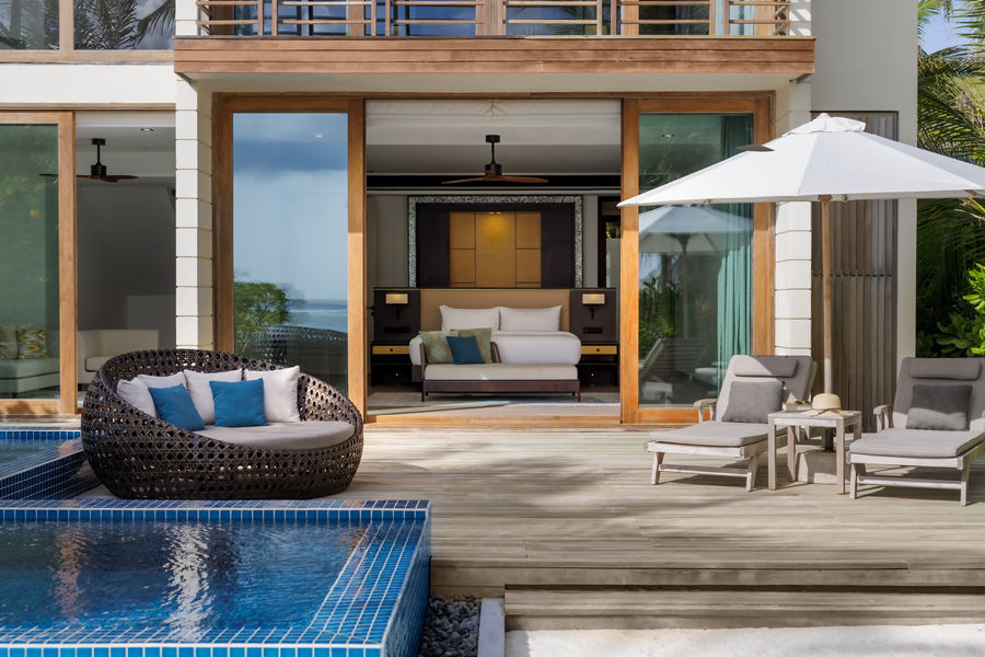 丽笙 - 复式双卧沙滩家庭别墅（日落景观）图片4 - Radisson Blu Resort Maldives 2 Storey Family Beach Villa-2 Bedrooms-Pool & Sunset View Photo 4