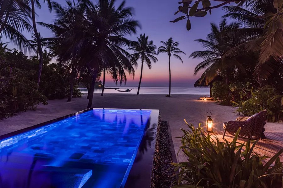 瑞提拉唯一 - 泳池海滩别墅图片1 - One&Only Reethi Rah Beach Villa with Pool Photo 1
