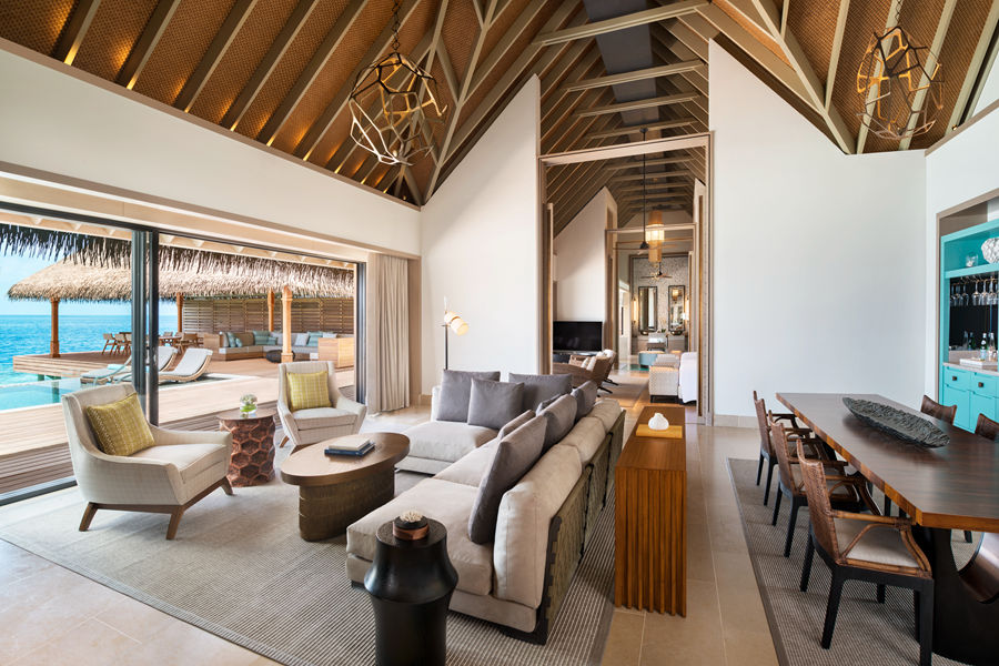 华尔道夫 - 双卧水上泳池别墅图片2 - Waldorf Astoria Maldives Ithaafushi  Two Bedroom Overwater Villa with Pool Photo 2