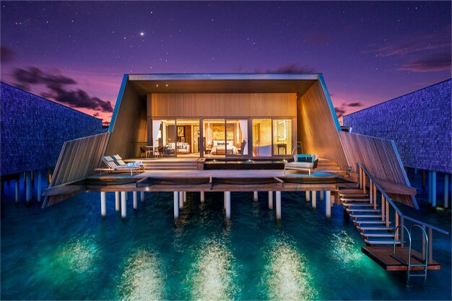瑞吉 - 日落水上泳池别墅图片1 - The St. Regis Maldives Vommuli Resort Sunset Overwater villa with pool Photo 1