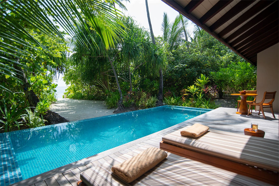 瑞喜敦D - 豪华沙滩泳池别墅图片2 -  The Residence Maldives at Dhigurah Sunrise/Sunset Deluxe Beach Pool Villa Photo 2