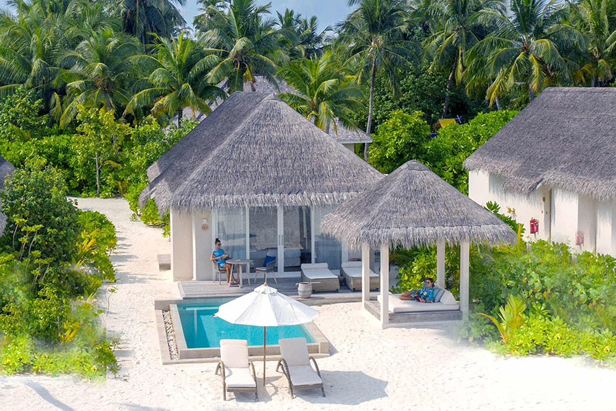 巴廖尼 - 豪华沙滩泳池别墅图片1 - Baglioni Resort Maldives Deluxe Beach Villa with pool Photo 1