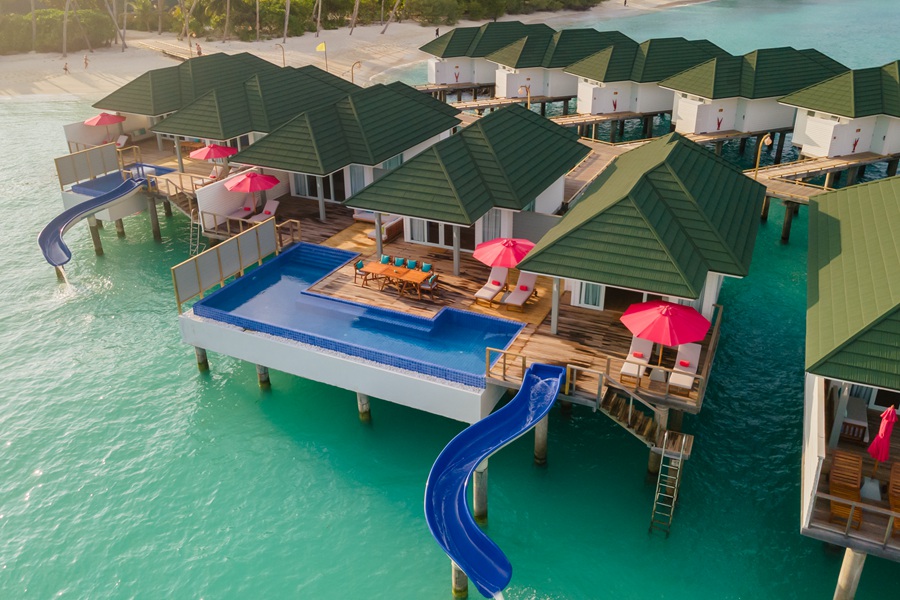 禧亚世嘉 - 三卧泄湖滑梯泳池别墅图片1 - Siyam World Maldives 3 Bedroom Lagoon Villa with Pool + Slide Photo 1