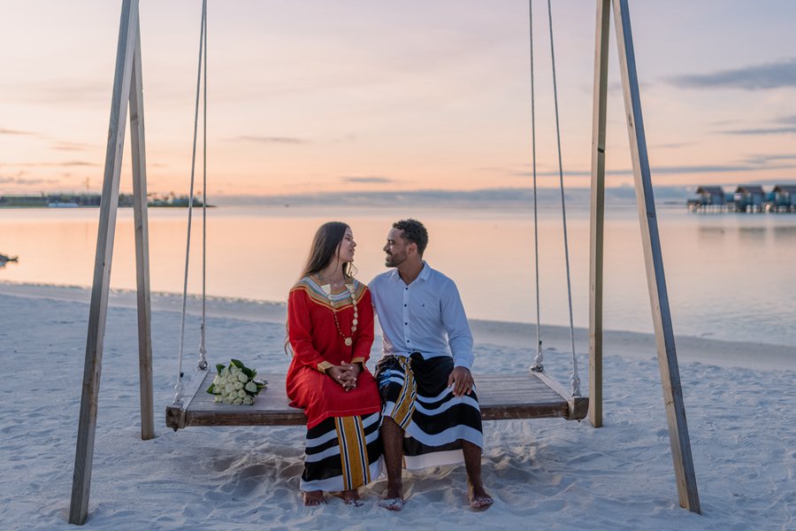 硬石 - 海滩婚礼图片4 - Hard Rock Hotel Maldives Wedding Photo 4