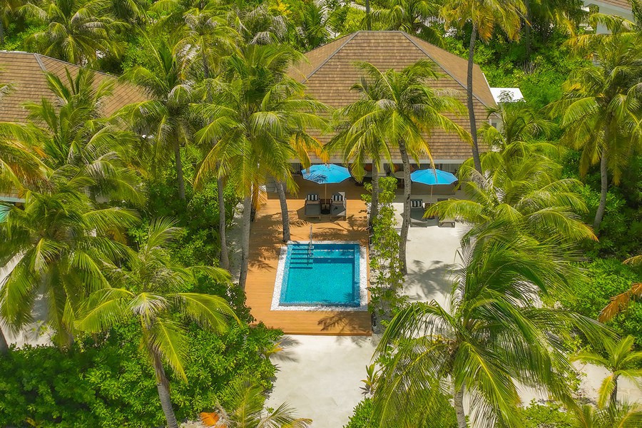 塞伊（希尔顿格芮） - 豪华泳池海滩别墅图片4 - SAii Lagoon Maldives, Curio Collection by Hilton Grand Beach Villa with Pool Photo 4