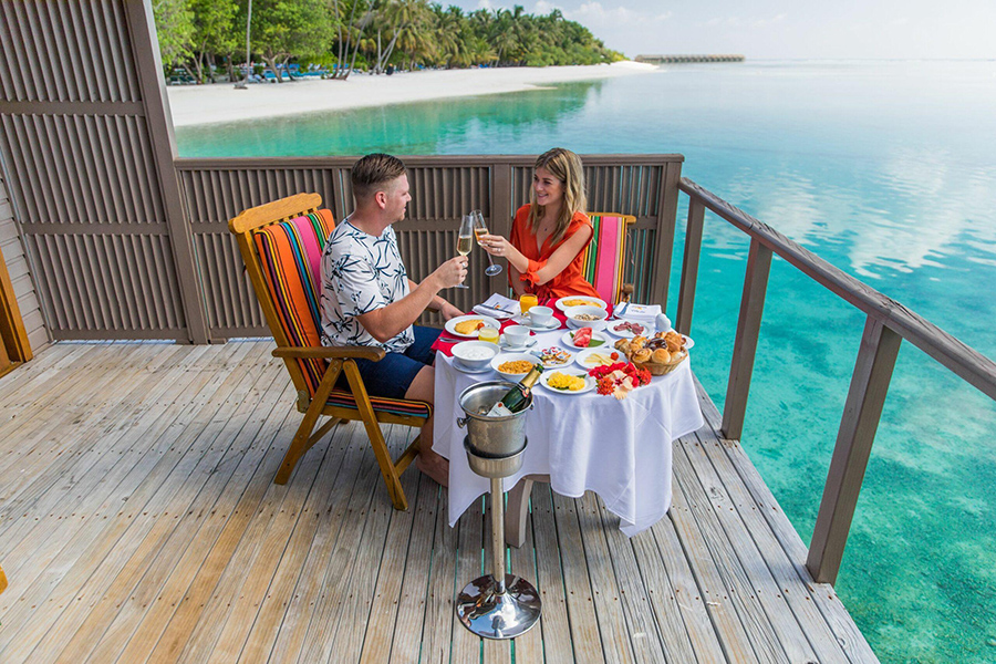 蜜月 - 按摩浴缸水上别墅图片2 -  Meeru Island Resort Jacuzzi Water Villa Photo 2