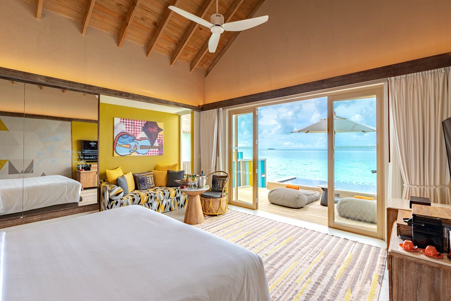 硬石 - 钻石水上泳池别墅图片1 - Hard Rock Hotel Maldives Diamond Overwater Pool Villa Photo 1