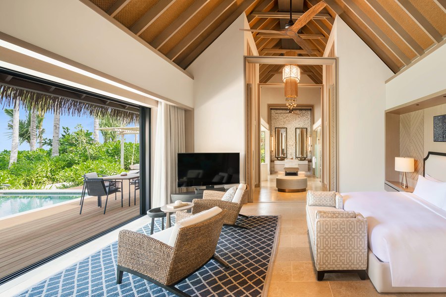 华尔道夫 - 沙滩泳池别墅（大床）图片4 - Waldorf Astoria Maldives Ithaafushi  King Beach Villa with Pool Photo 4