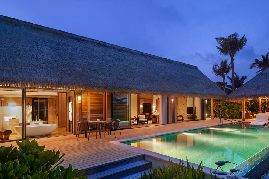 华尔道夫 - 高级沙滩泳池别墅（大床）图片3 - Waldorf Astoria Maldives Ithaafushi  King Grand Beach Villa with Pool Photo 3