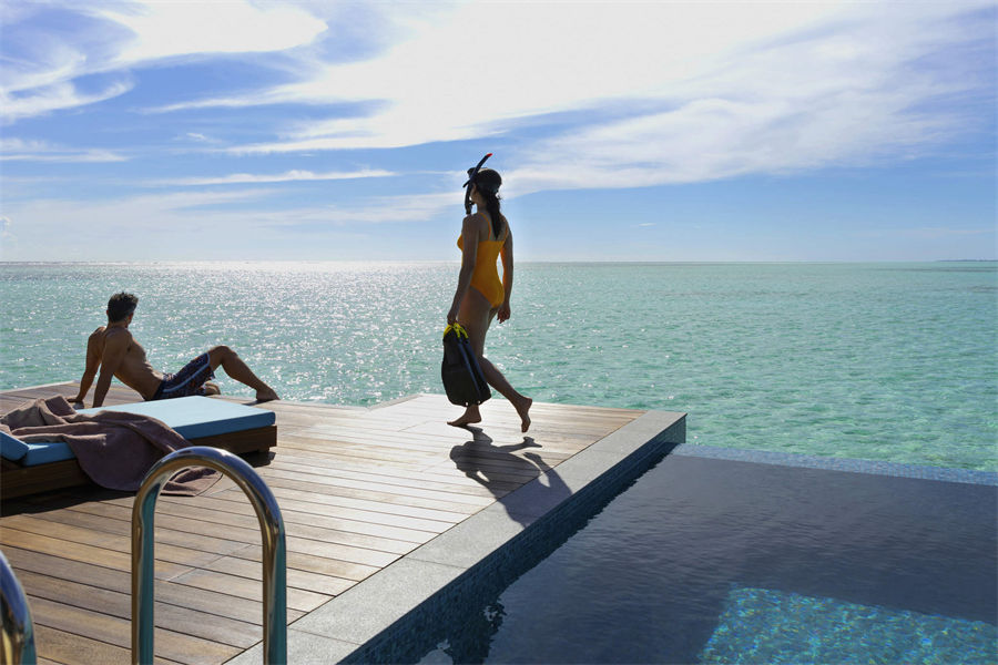 铂尔曼  - 海洋泳池套房 图片2 - Pullman Maldives Maamutaa Resort Ocean Pool Suites Photo 2