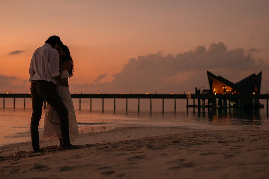 娇丽 - 蜜月和婚礼图片3 - Joali Maldives Wedding Photo 3
