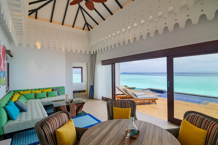塞伊（希尔顿格芮） - 双卧水上泳池别墅图片4 - SAii Lagoon Maldives, Curio Collection by Hilton Two Bedroom Overwater Pool Villa Photo 4