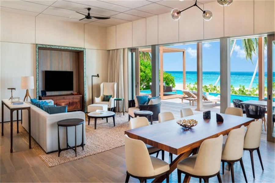 瑞吉 - 卡洛琳艾斯特庄园(三卧)图片2 - The St. Regis Maldives Vommuli Resort Caroline Astor Estate Photo 2