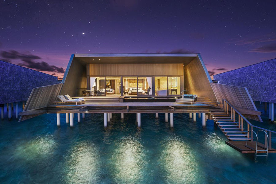 瑞吉 - 全海景水上泳池别墅图片1 - The St. Regis Maldives Vommuli Resort Panoramic Ocean Overwater Villa with Pool Photo 1