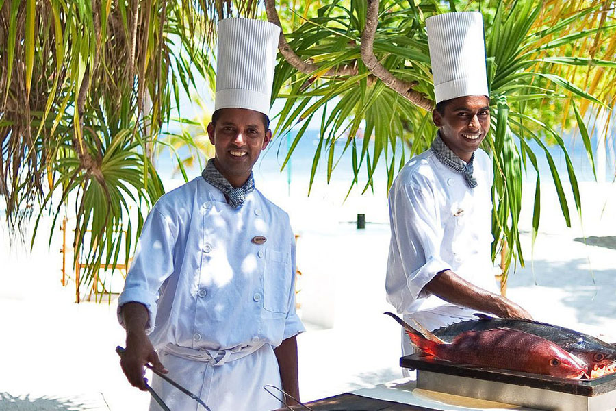 钻石阿莎格 - Kakuni 海鲜餐厅图片1 -  Diamonds Athuruga Beach&Water Villas Kakuni Sea Food Restaurant Photo 1
